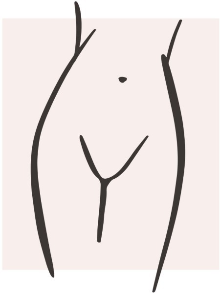 Image naked woman's body